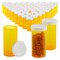 50-Pack Empty Medicine Bottles with Caps, 13 Dram Pill Bottles, Plastic Vials, Containers for Prescription Medication, Vitamins, Supplements, Orange (2.7 in) Bulk Pack